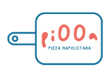 Logo for pi00a pizza with a pizza peel and the additional words "pizza nepoletana"
