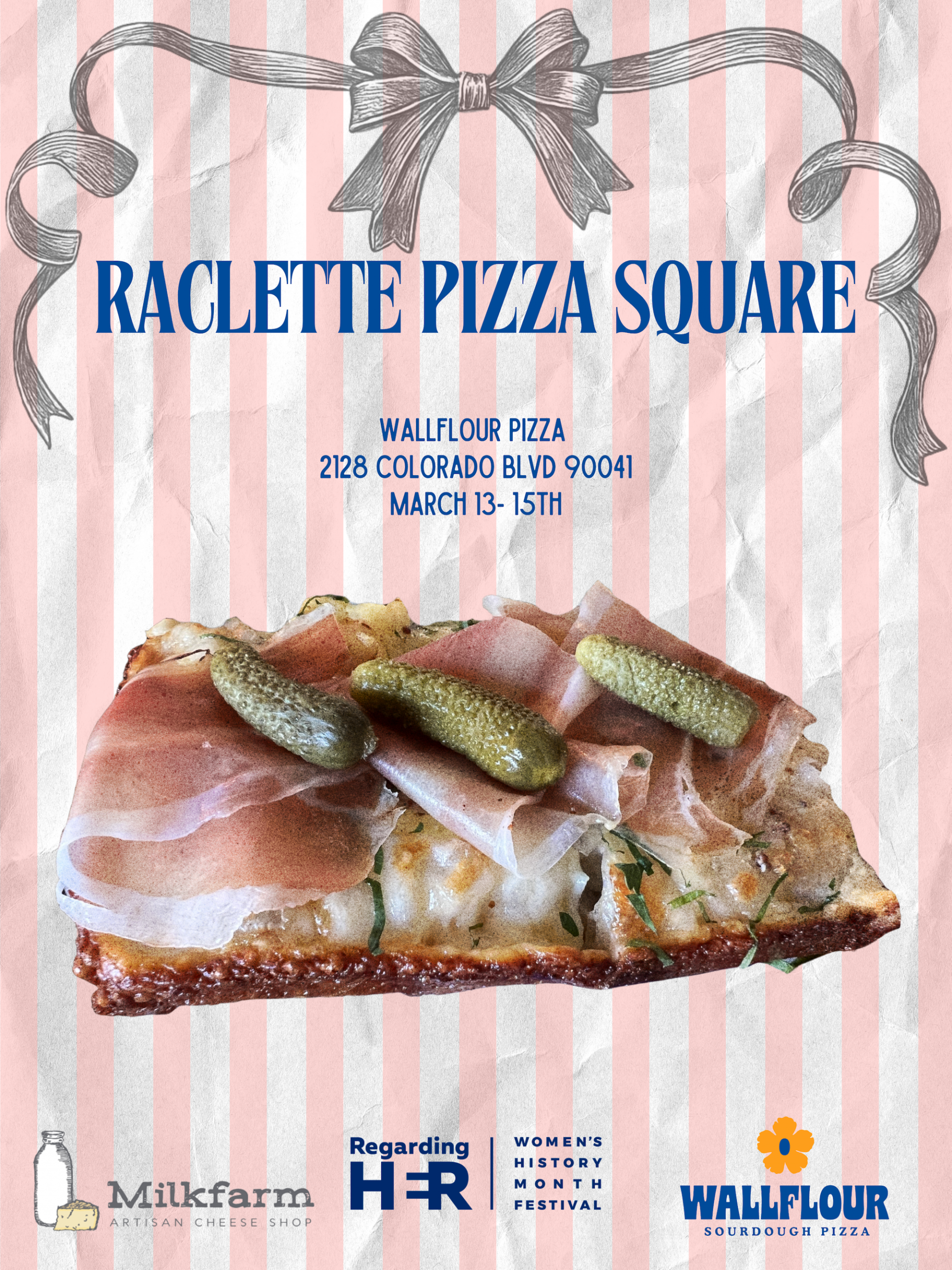 Wallflour pizza flyer